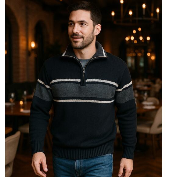 VINTAGE Oscar De La Renta Men's Pullover Sweater L - Picture 1 of 8